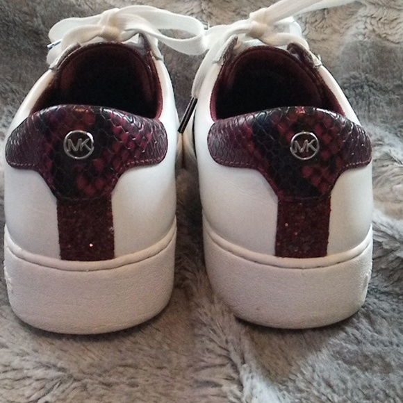 Michael kors Irving python embossed stripe sneakers size 6.5 - Picture 5 of 9